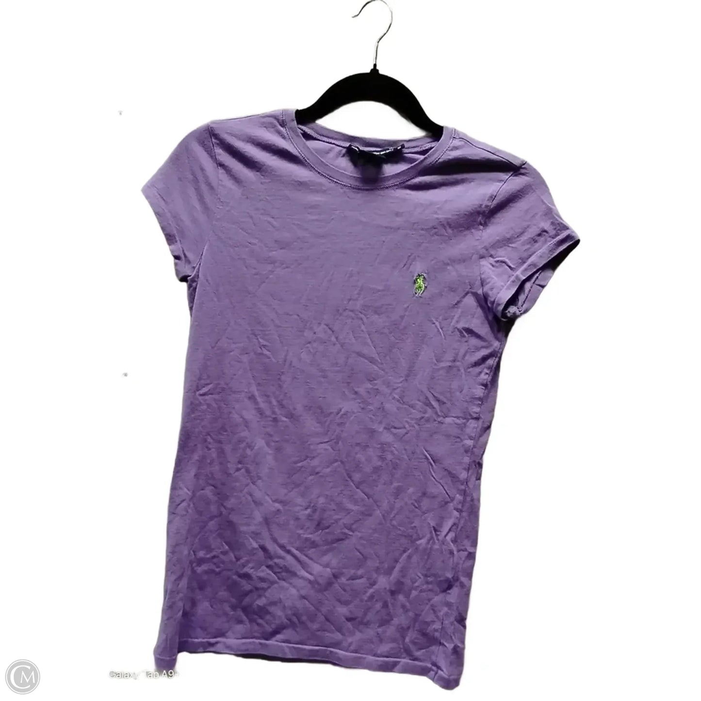 Athletic Top Short Sleeve By Ralph Lauren Co In Purple, Size: M