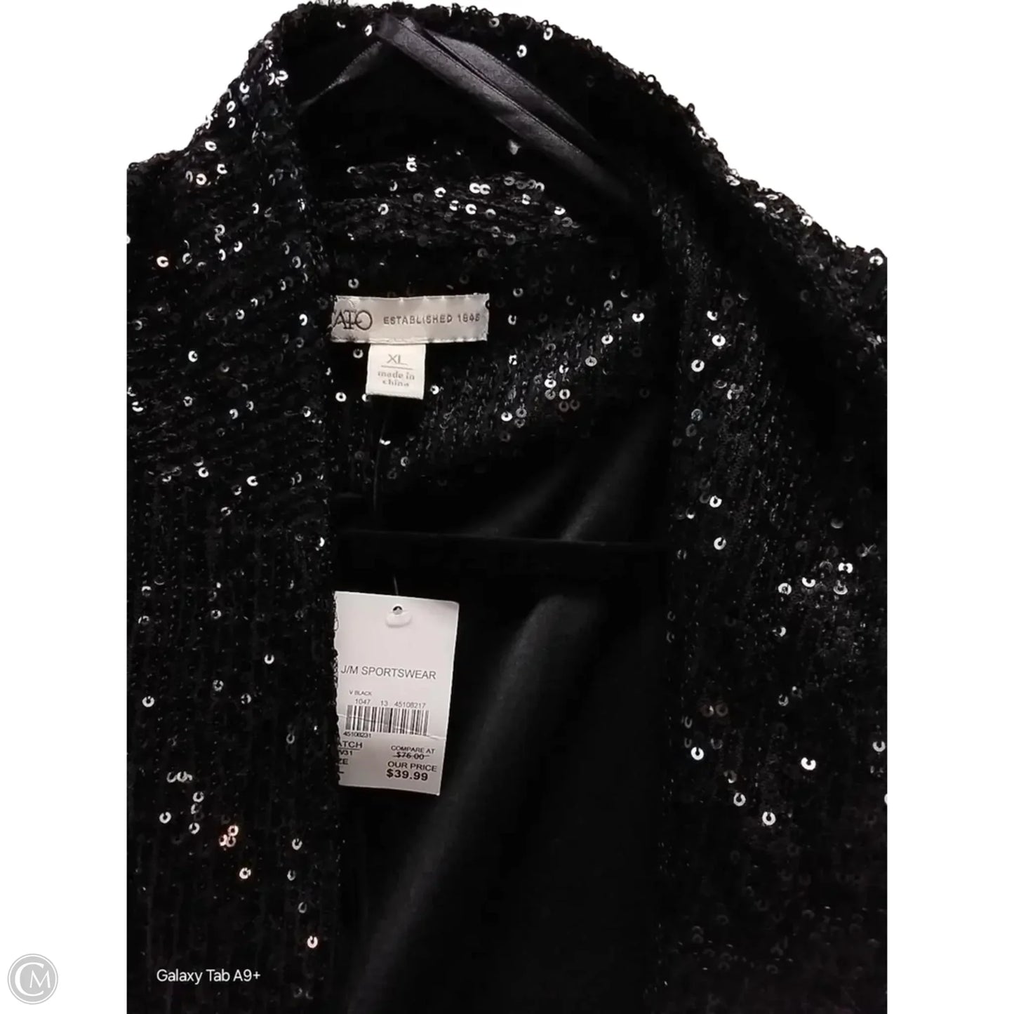 Jacket Other By Cato In Black, Size: Xl