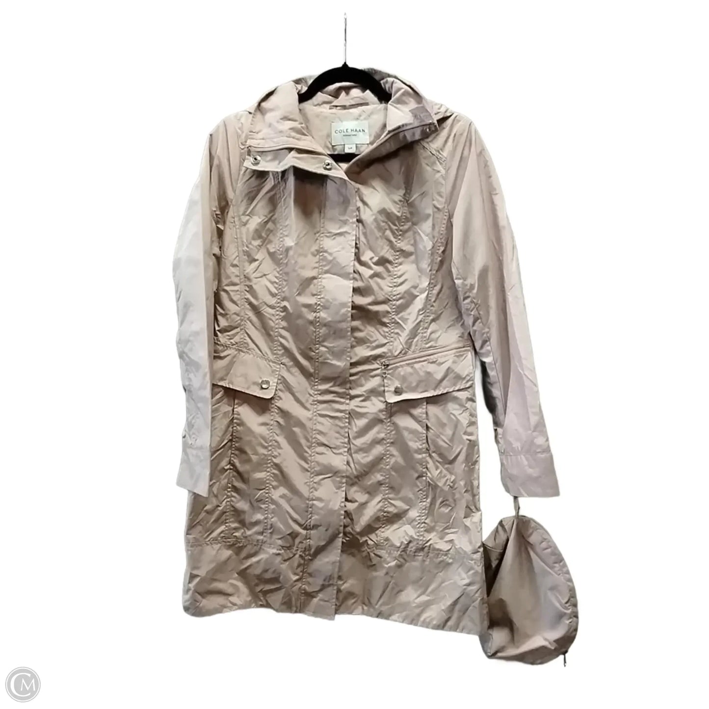 Coat Raincoat By Cole-haan In Pink, Size: Sp
