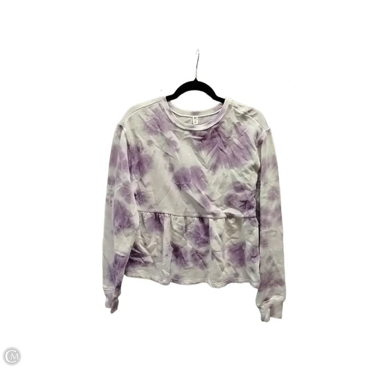 Sweatshirt Crewneck By Bp In Tie Dye Print, Size: Xs