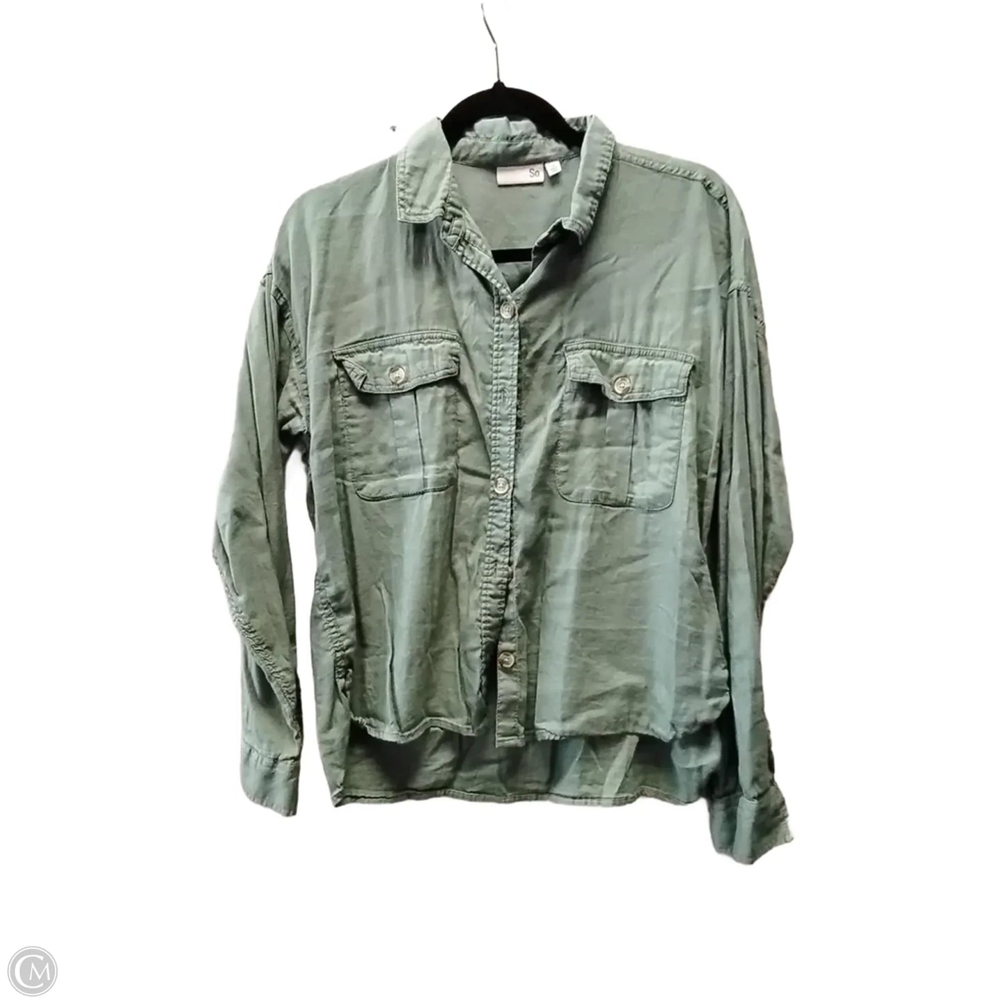 Top Long Sleeve By So In Green, Size: M