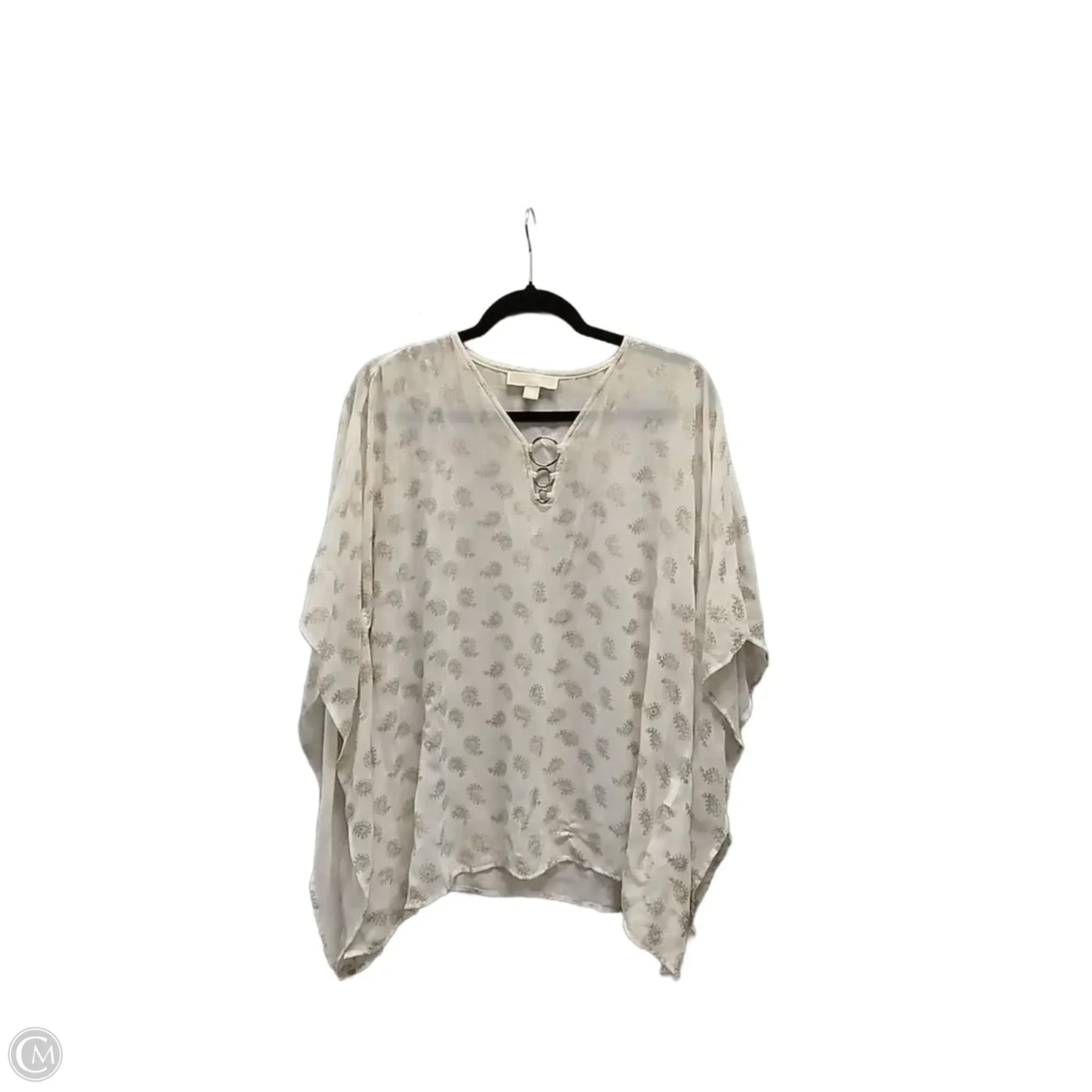 Blouse 3/4 Sleeve By Michael By Michael Kors In Leopard Print, Size: Xl