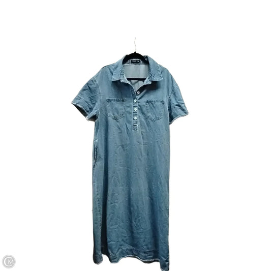 Dress Casual Maxi By Shein In Blue, Size: Xl