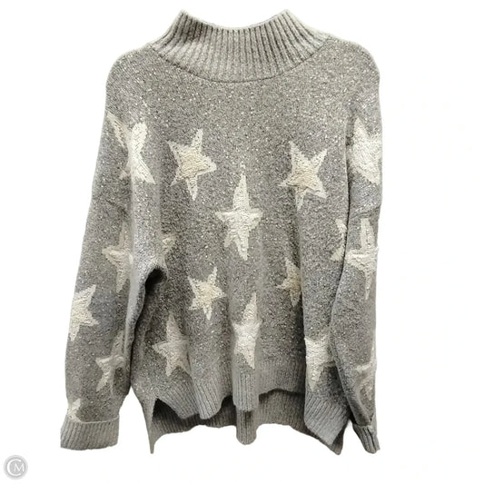 Sweater By Bobeau In Grey, Size: Xl