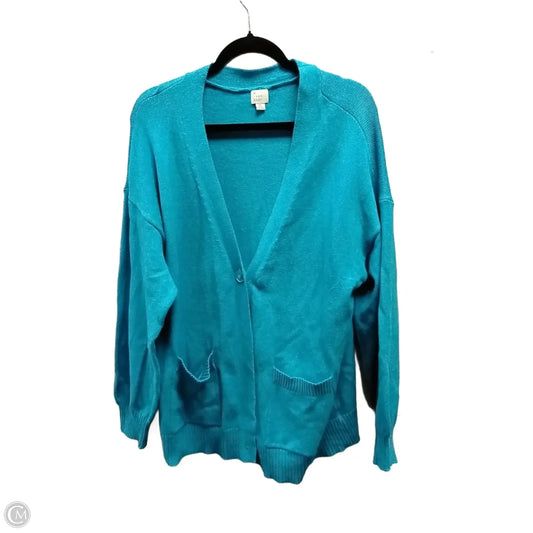 Sweater Cardigan By A New Day In Blue, Size: Xl