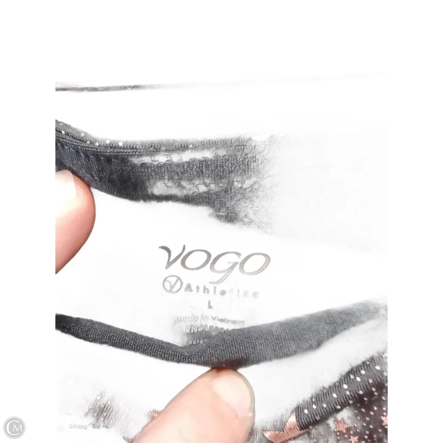 Athletic Leggings By Vogo In Black, Size: L