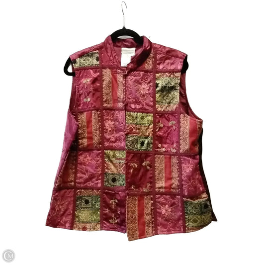 Vest Other By Coldwater Creek In Red, Size: Xl