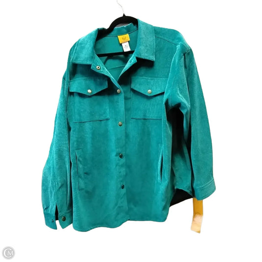 Top Long Sleeve By Ruby Rd In Aqua, Size: Xl