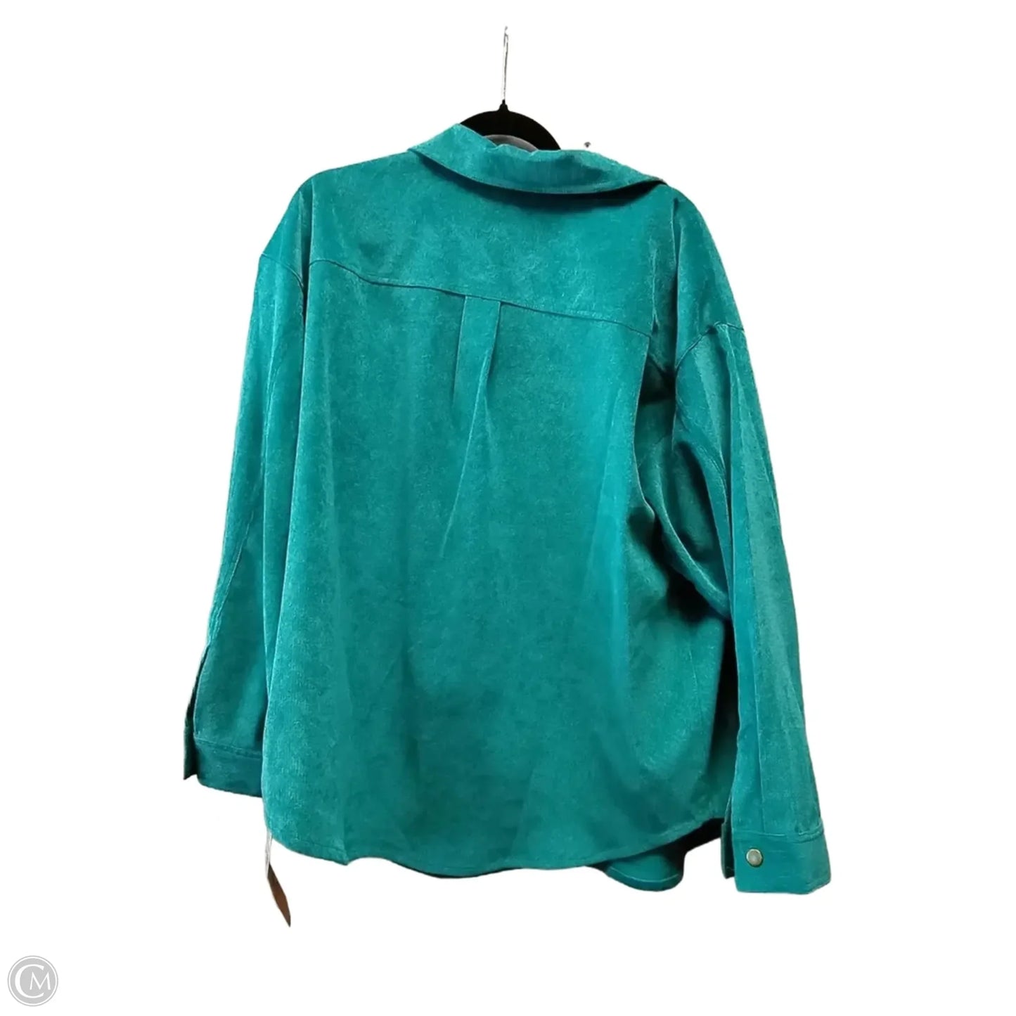 Top Long Sleeve By Ruby Rd In Aqua, Size: Xl