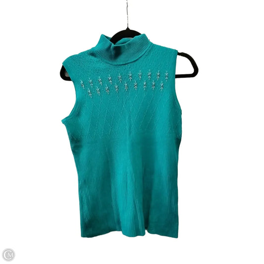 Top Sleeveless By Requirements In Blue, Size: L