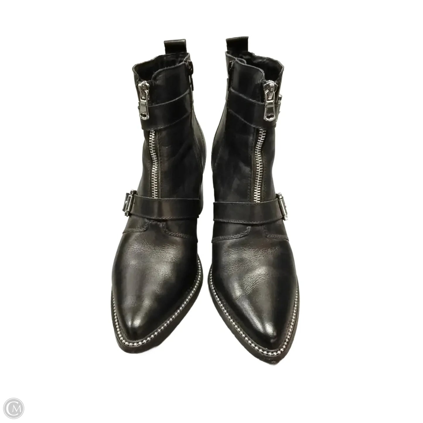 Boots Ankle Heels By Steve Madden In Black, Size: 10