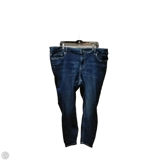 Jeans Cropped By Maurices In Blue Denim, Size: 20w