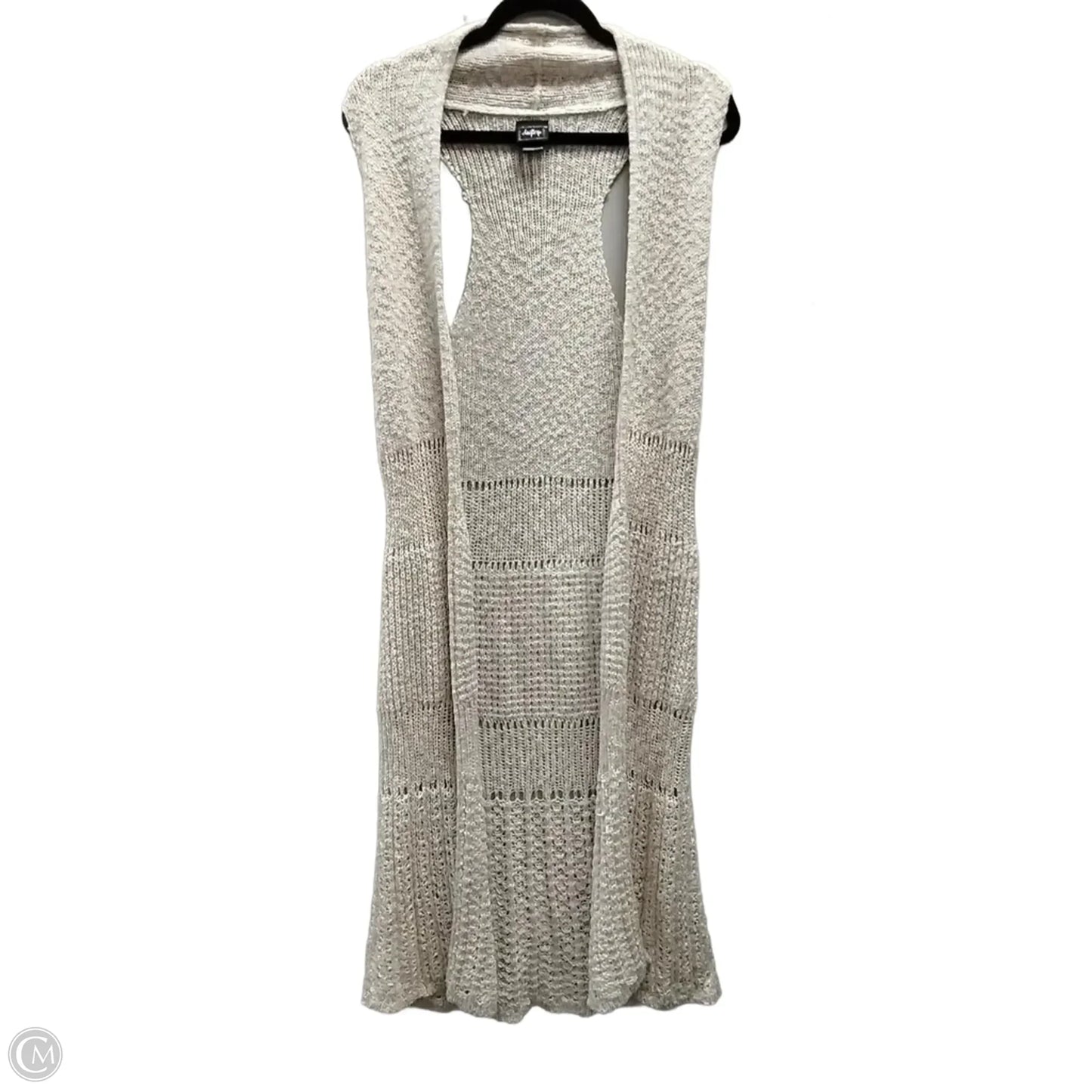 Vest Sweater By Clothes Mentor In Beige, Size: S