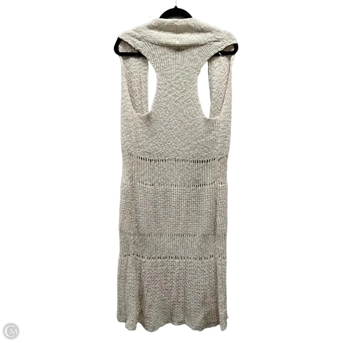 Vest Sweater By Clothes Mentor In Beige, Size: S