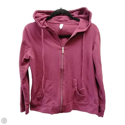 Sweatshirt Hoodie By Clothes Mentor In Purple, Size: M