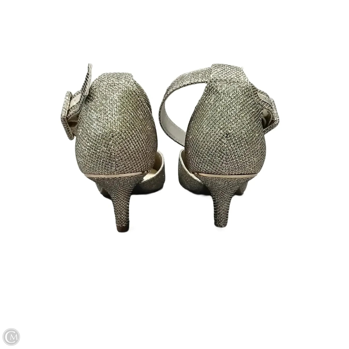 Shoes Heels Kitten By Anne Klein In Gold, Size: 9.5