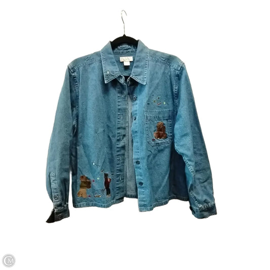 Jacket Denim By Christopher And Banks In Blue Denim, Size: M