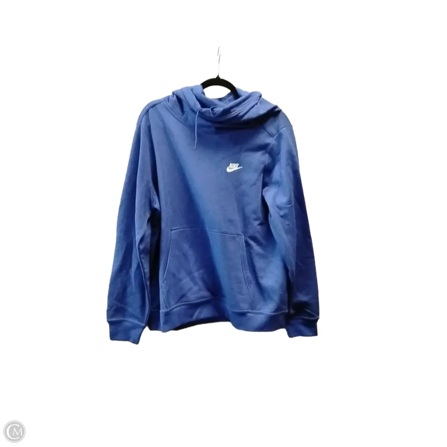 Athletic Sweatshirt Hoodie By Nike In Blue, Size: Xl