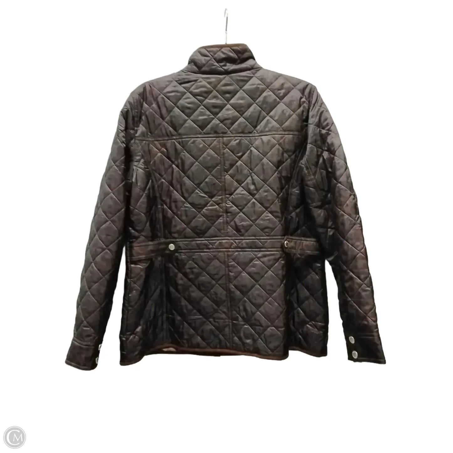 Jacket Puffer & Quilted By Talbots In Leopard Print, Size: L