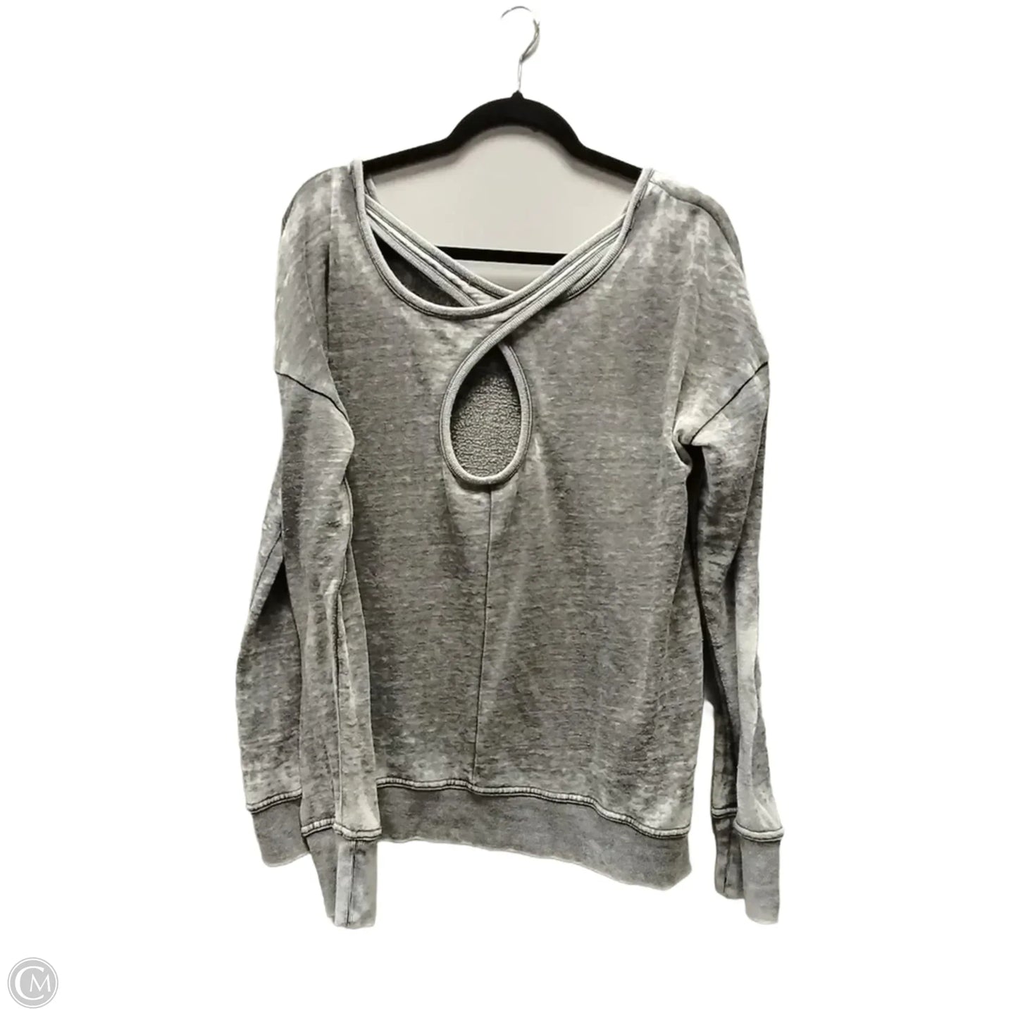 Sweatshirt Crewneck By Ideology In Grey, Size: M