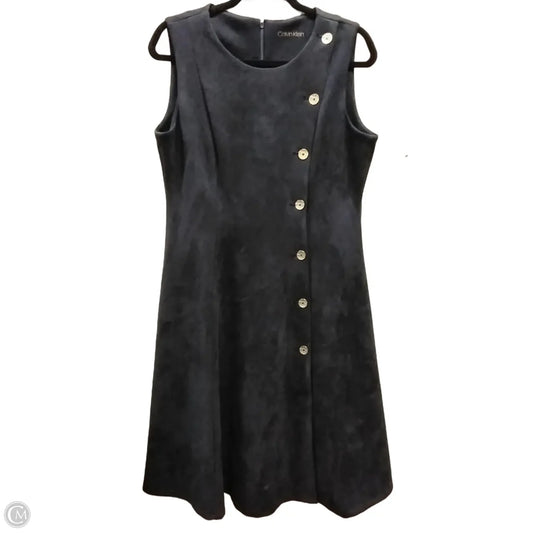 Dress Casual Midi By Calvin Klein In Blue, Size: 12