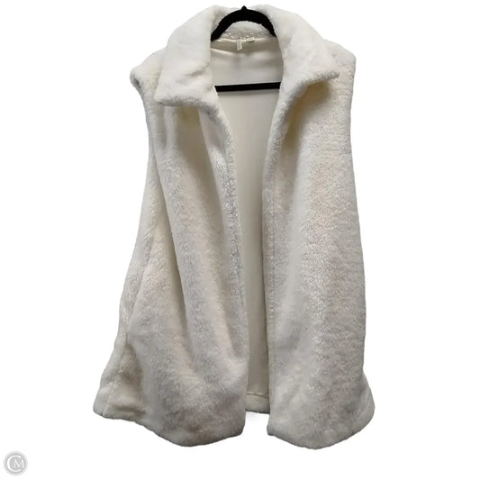 Vest Faux Fur & Sherpa By Cato In Beige, Size: M