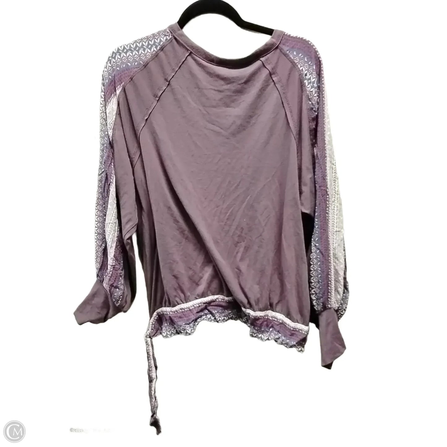 Top Long Sleeve By Clothes Mentor In Purple, Size: L