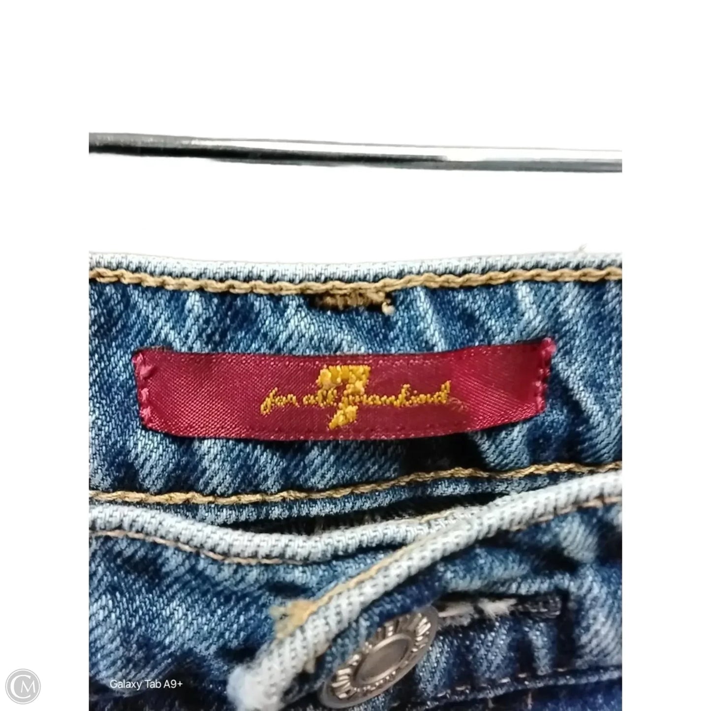 Jeans Wide Leg By Seven 7 In Blue Denim, Size: 4