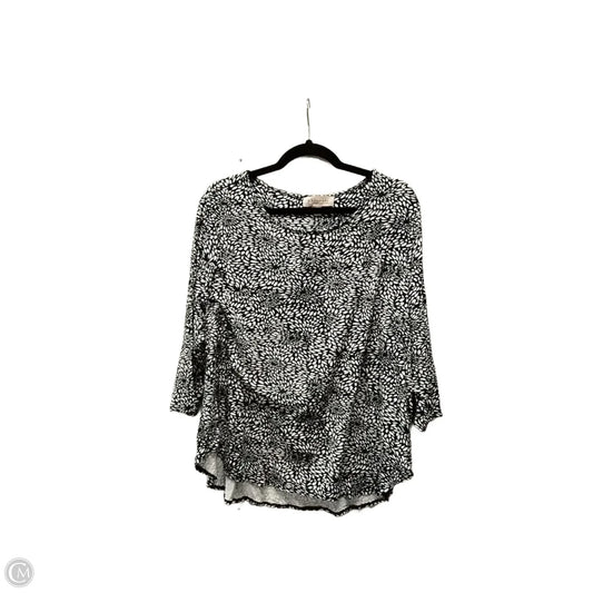 Top Long Sleeve By Philosophy In Floral Print, Size: 2x