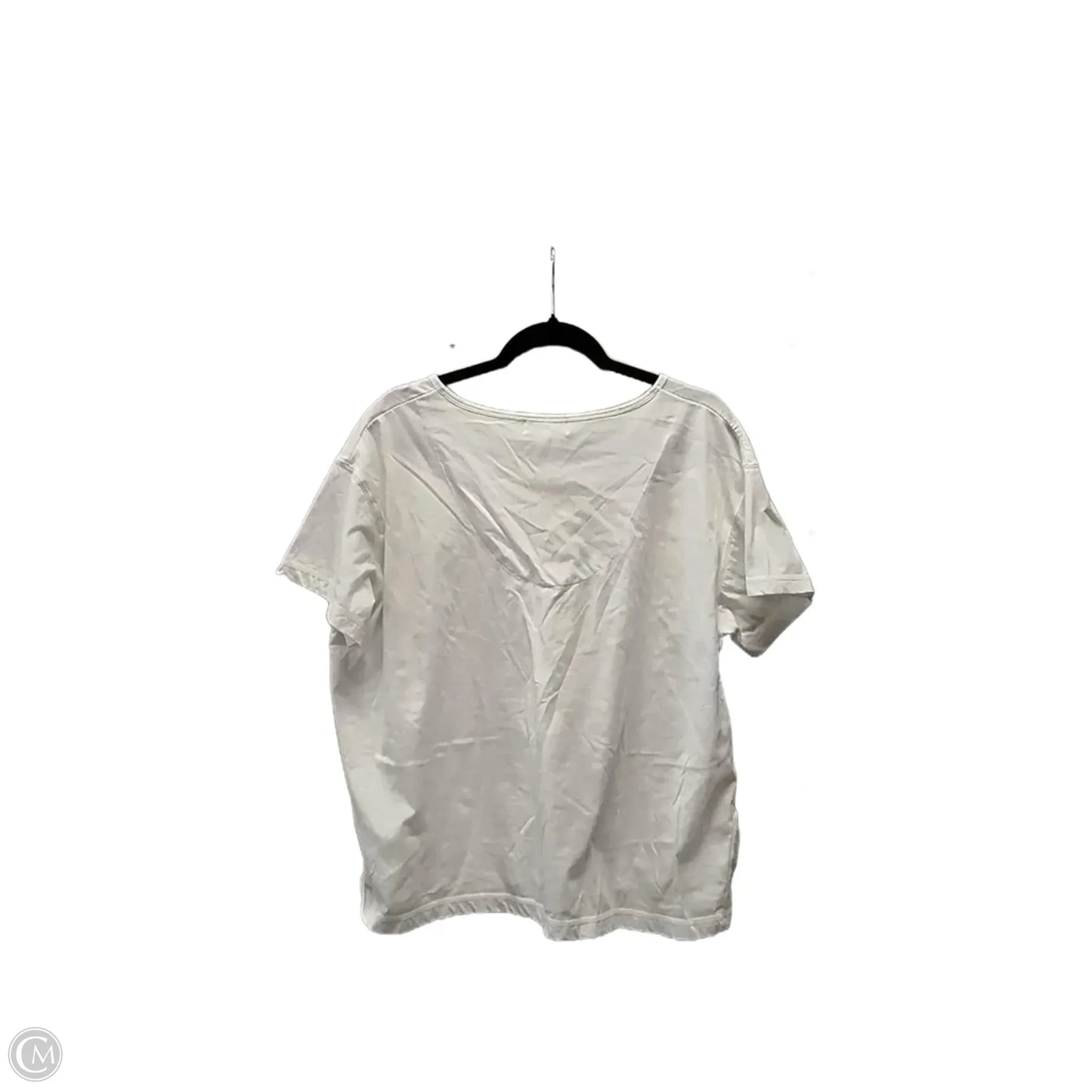 Top Short Sleeve By Clothes Mentor In White, Size: 3x