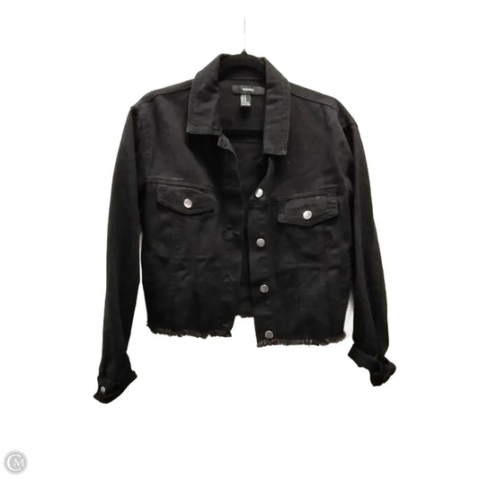 Jacket Denim By Forever 21 In Black, Size: M