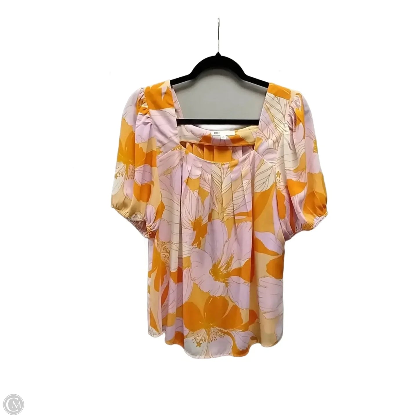 Blouse Short Sleeve By Dr2 In Floral Print, Size: M