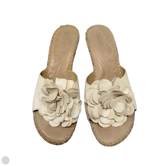 Sandals Heels Wedge By Born In Beige, Size: 9