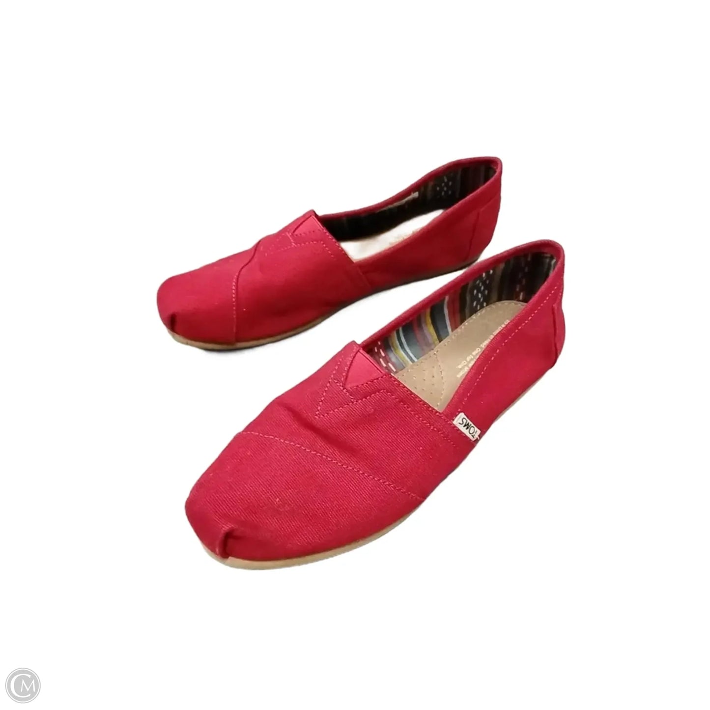 Shoes Flats By Toms In Red, Size: 8.5