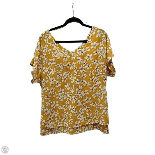 Blouse Sleeveless By Cabi In Floral Print, Size: M