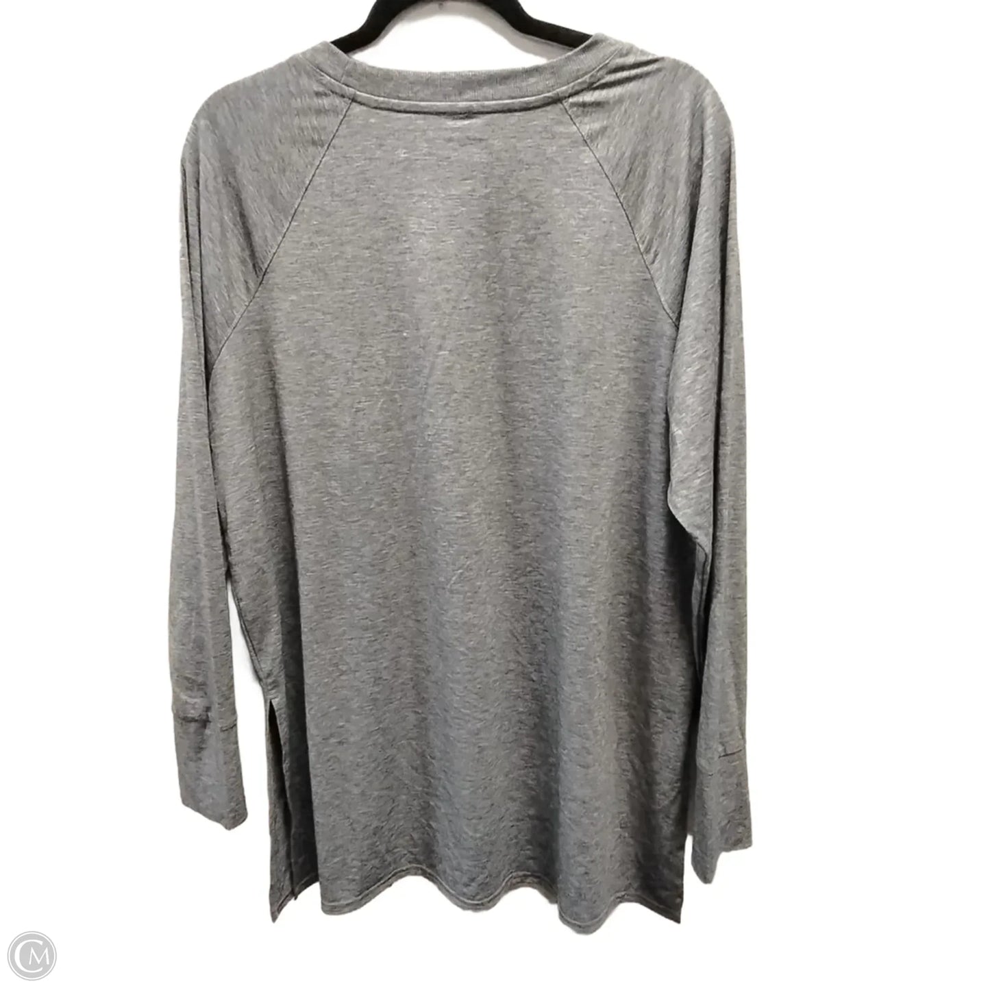 Athletic Top Long Sleeve Crewneck By Tek Gear In Grey, Size: Xl