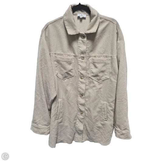 Top Long Sleeve By Urban Daizy In Beige, Size: L
