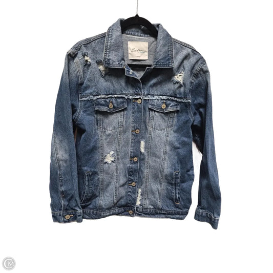 Jacket Denim By Kancan In Blue, Size: L