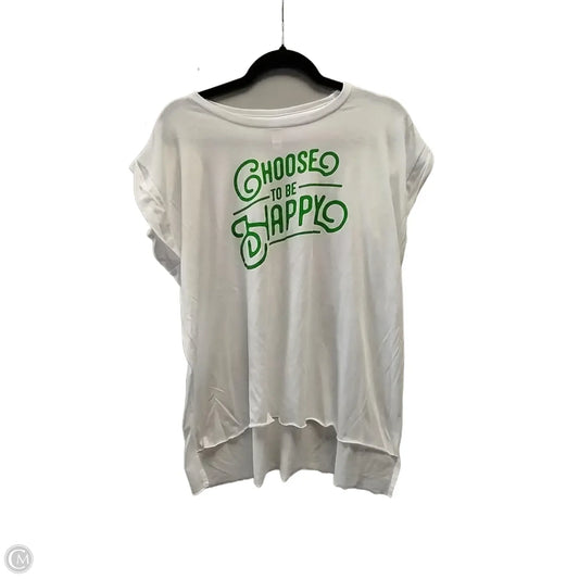 Top Short Sleeve By Cmf In Pink, Size: L