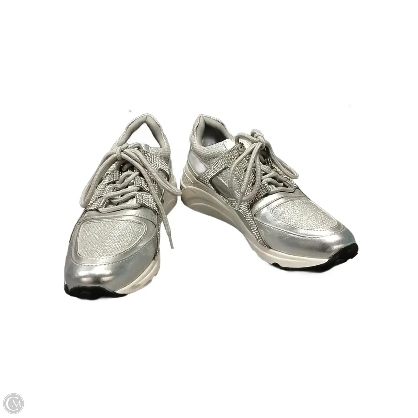 Shoes Sneakers By Steve Madden In Silver, Size: 5.5