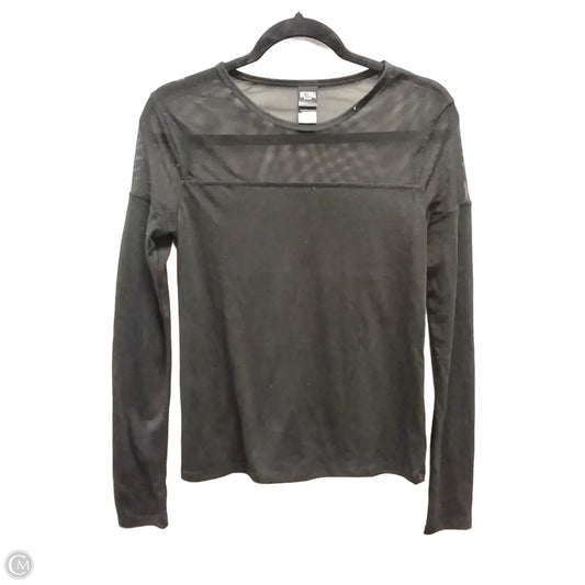 Athletic Top Long Sleeve Crewneck By Victorias Secret In Black, Size: Xs