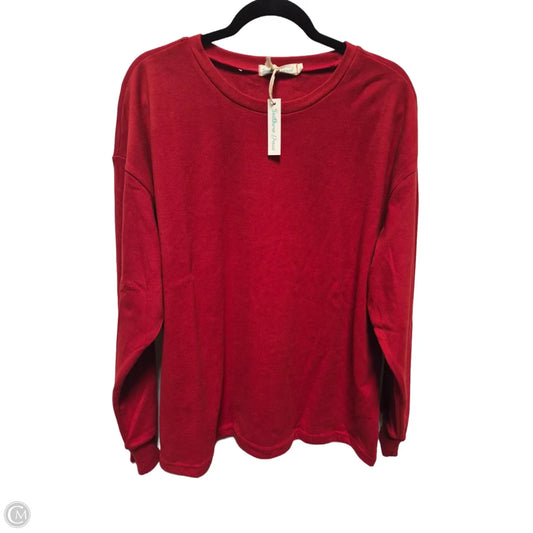 Sweatshirt Crewneck By Southern Grace In Red, Size: L