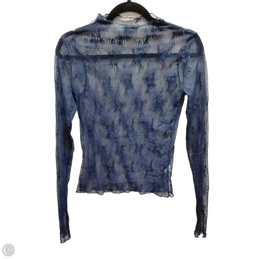 Blouse Long Sleeve By Wild Fable In Blue, Size: S