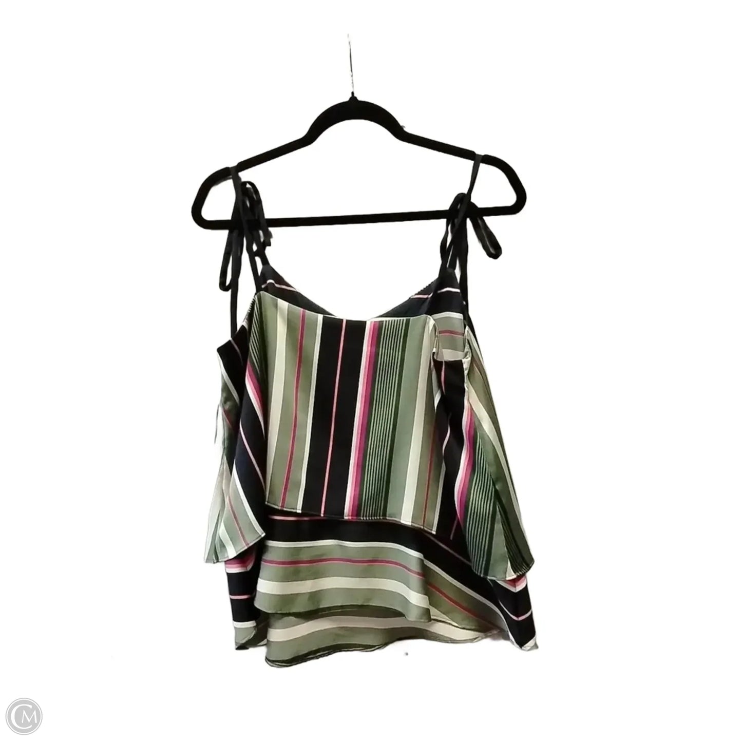 Top Sleeveless By Banana Republic In Striped Pattern, Size: M