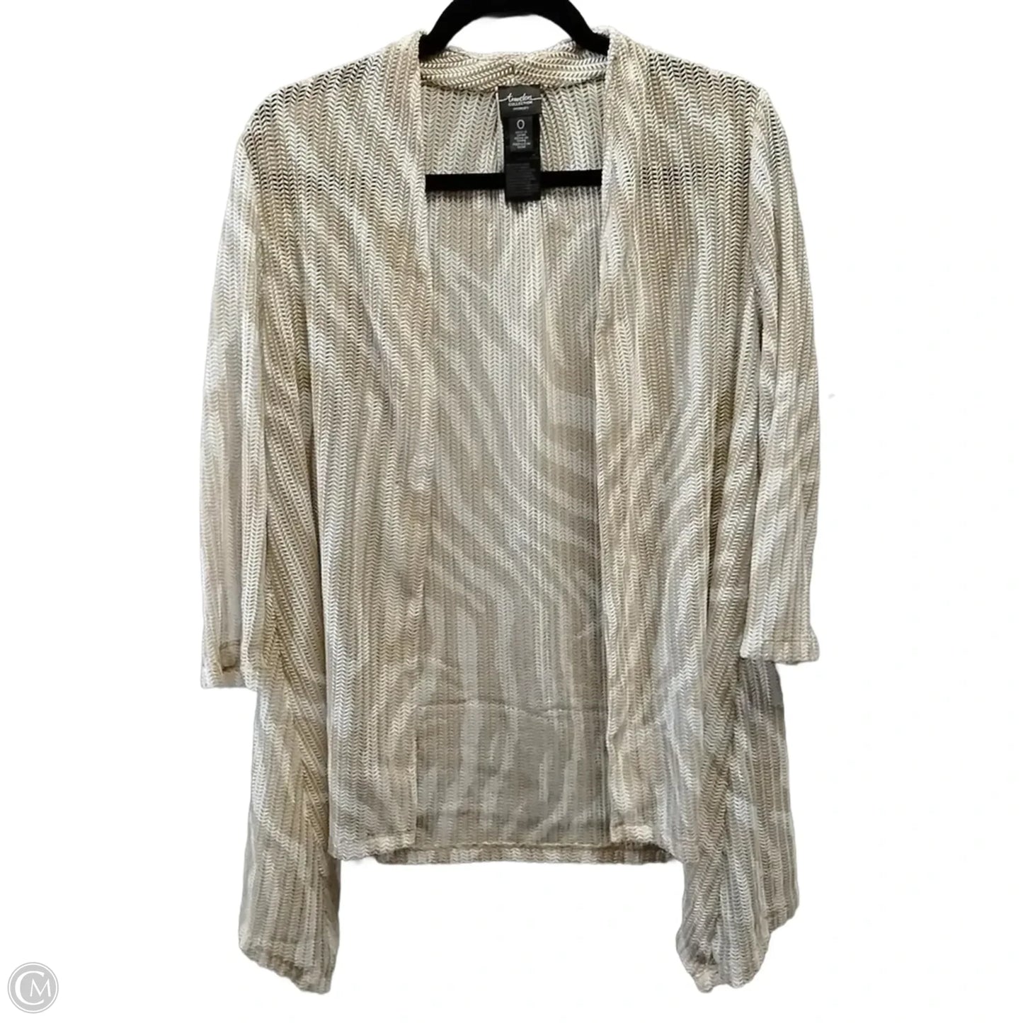 Top Long Sleeve By Chicos In Striped Pattern, Size: S