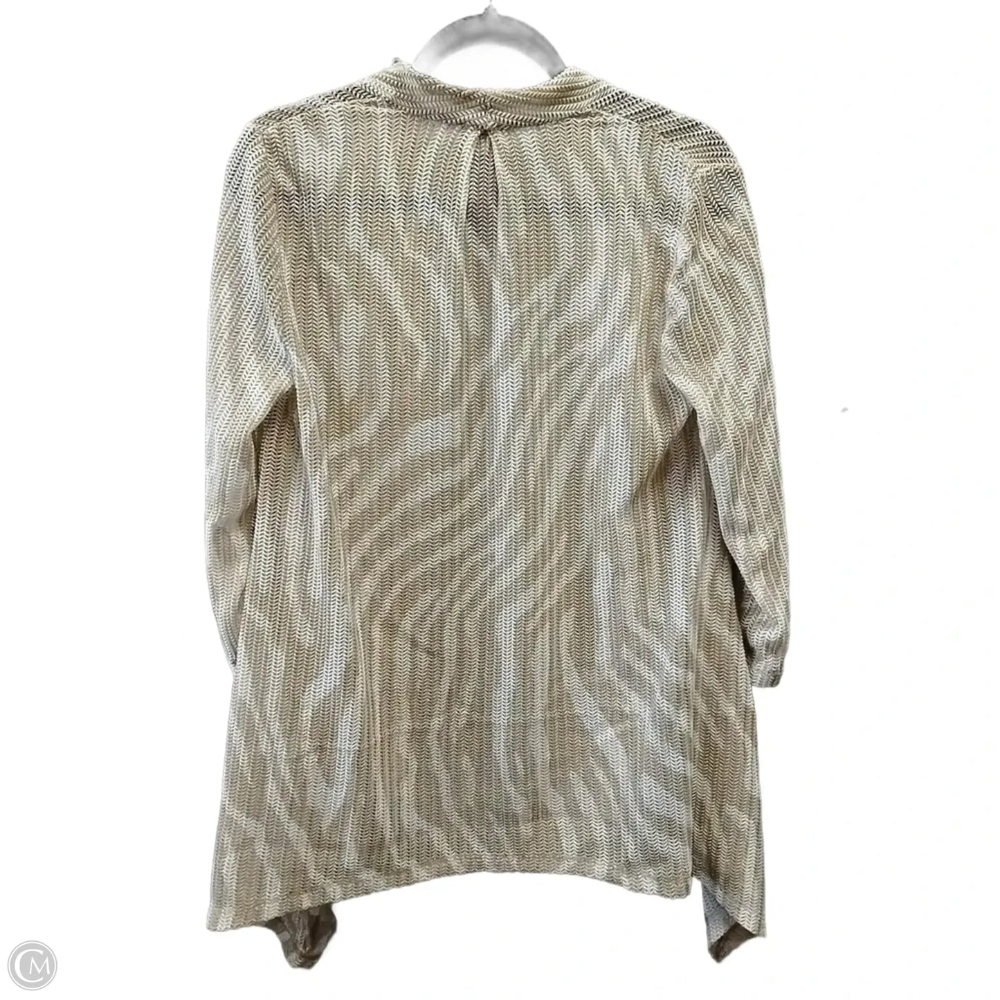 Top Long Sleeve By Chicos In Striped Pattern, Size: S