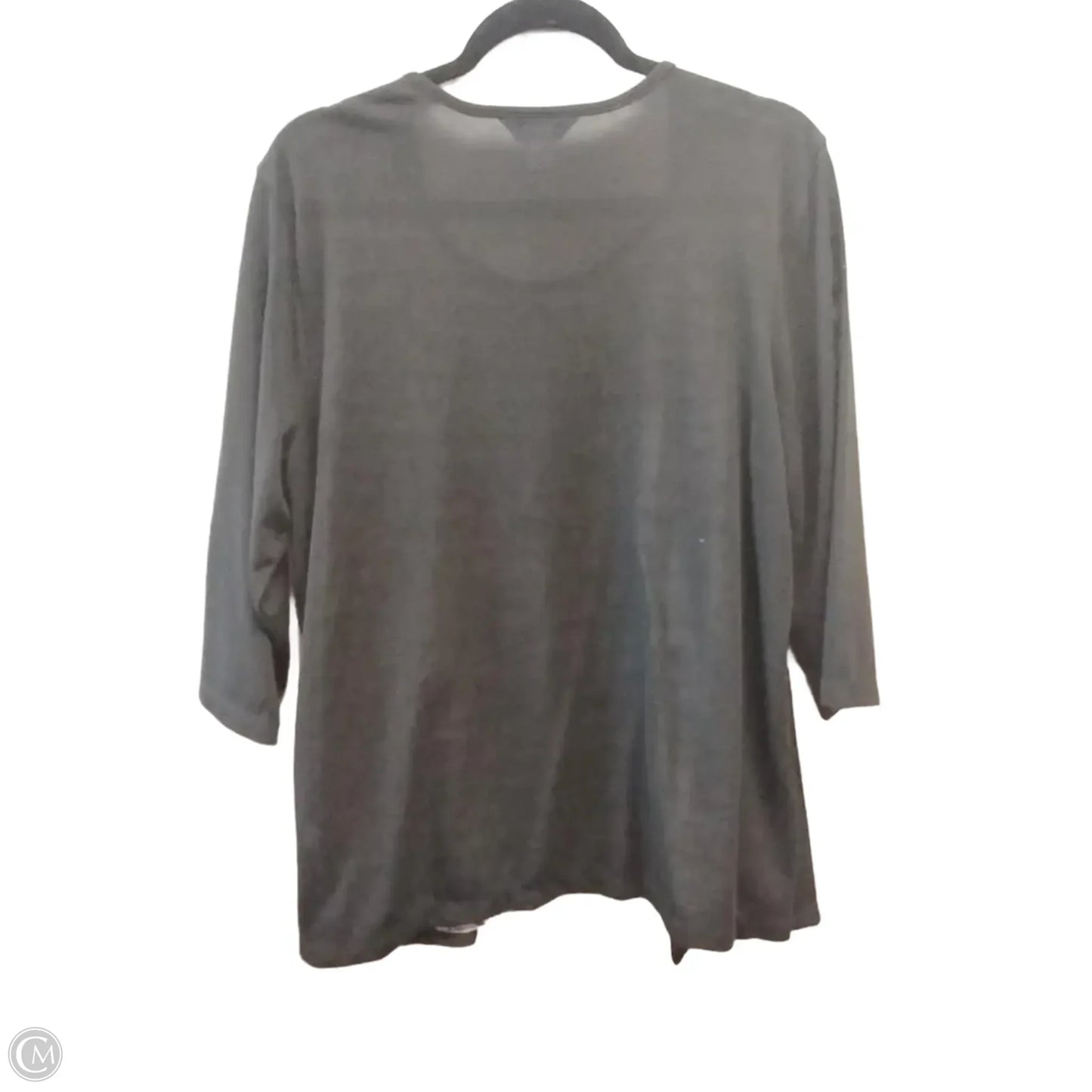 Top Short Sleeve By Cj Banks In Animal Print, Size: 1x