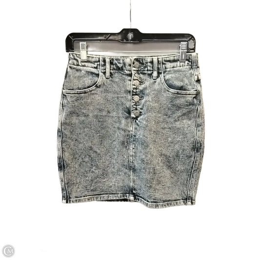 Skirt Mini & Short By Guess In Blue Denim, Size: S