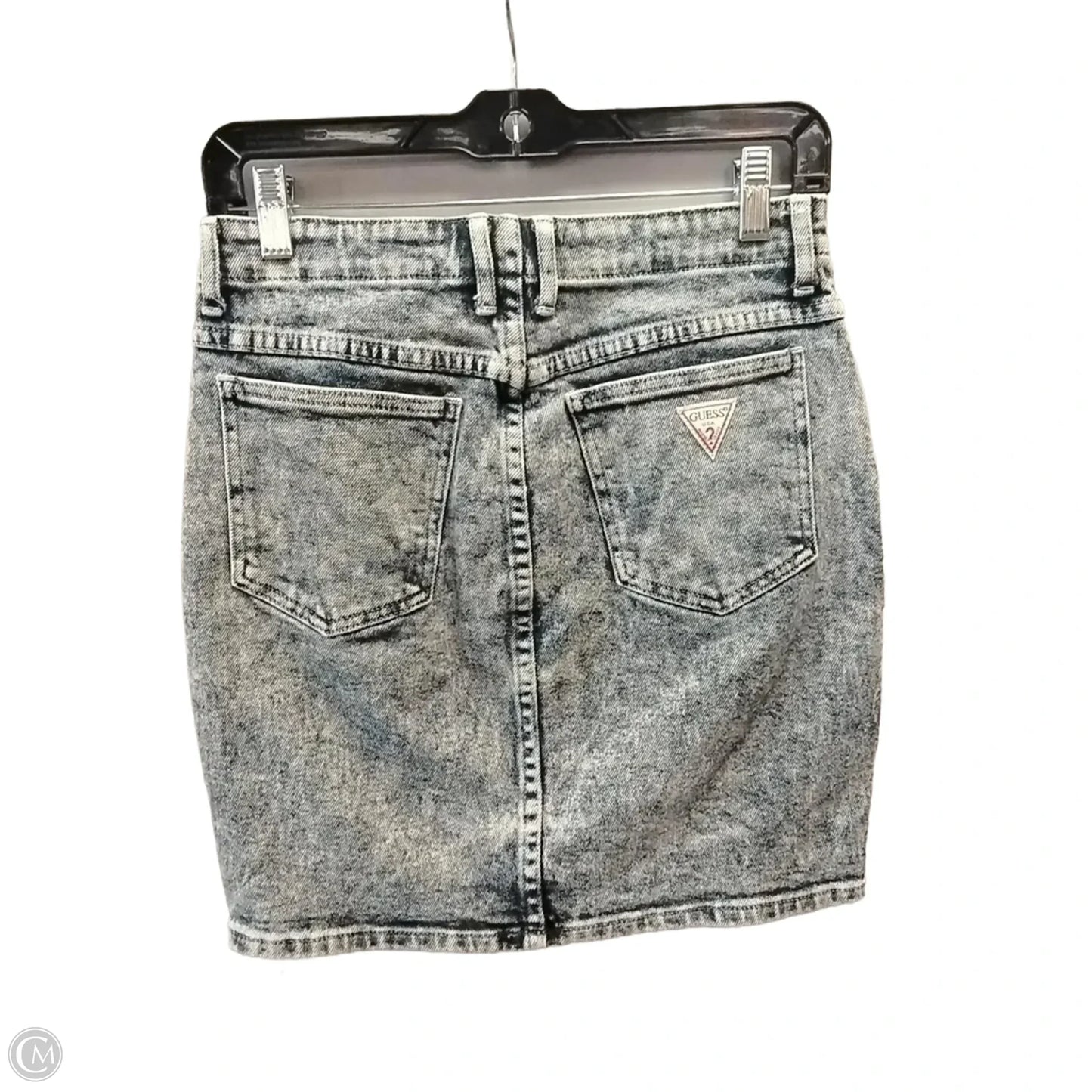 Skirt Mini & Short By Guess In Blue Denim, Size: S