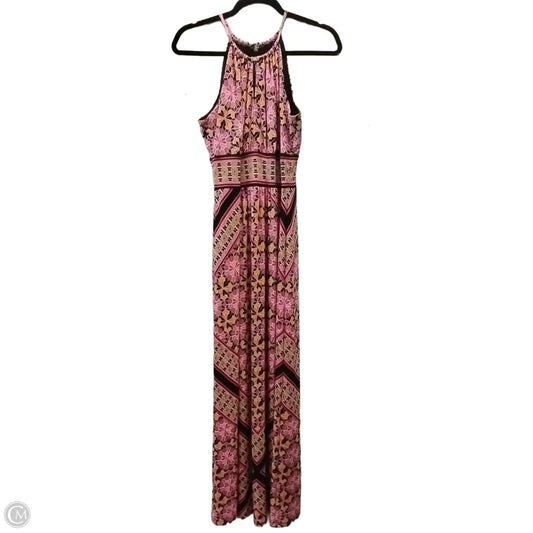 Dress Casual Maxi By Roz And Ali In Pink & Red, Size: 8